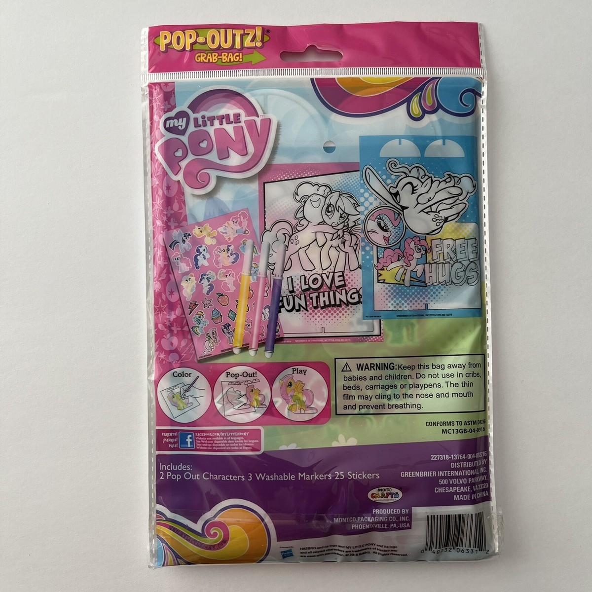 My Little Pony Pop Outz Grab Bag Stocking Stuffer 3 Hasbro for