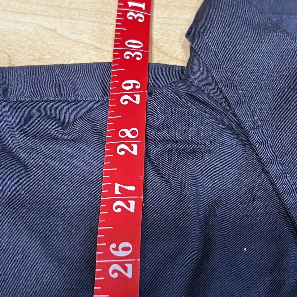 Dockers Button up Oxford Short Sleeved Dress Shirt - Navy Blue Large 16/16.5 - Image 4 of 4