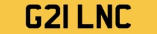GILLIAN PRIVATE NUMBER PLATE G21 LNC GILLIAN C CHERISHED REGISTRATION PLATE