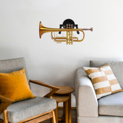 Chidgrass Trumpet Wall Hanger Brass Instrument Trumpet Holder Wall Mount Black Wall Payment