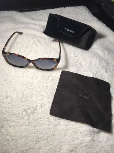 Tom Ford Alicia Sunglasses Women TF275 Tortoise Frame w/ Case and Cloth - Afbeelding 1 van 15