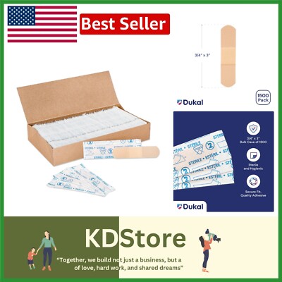 1500 Individually Wrapped Adhesive Bandages - Comfort and Hygiene Assured