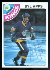 1978-79 Topps Syl Apps Signed/Auto #56 Los Angeles Kings NM SX085