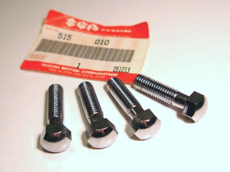 Suzuki Handlebar Clamp Bolts chrome gs1000 gs750 gs850 gs gt tm gt750 t500 oem
