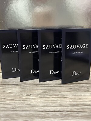 X4 DIOR SAUVAGE Eau De Parfum  VIAL SPRAYS .03 Oz 1 ml New & Carded