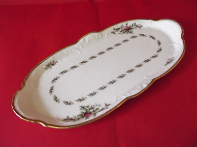 Rosenthal Sanssouci Moosrose Ramona * Stollenplatte * 17 x 36 cm