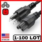 Lot of 1-100 AC Laptop Power Cord Cable 3 Prong Mickey Mouse 5FT Laptop Printer