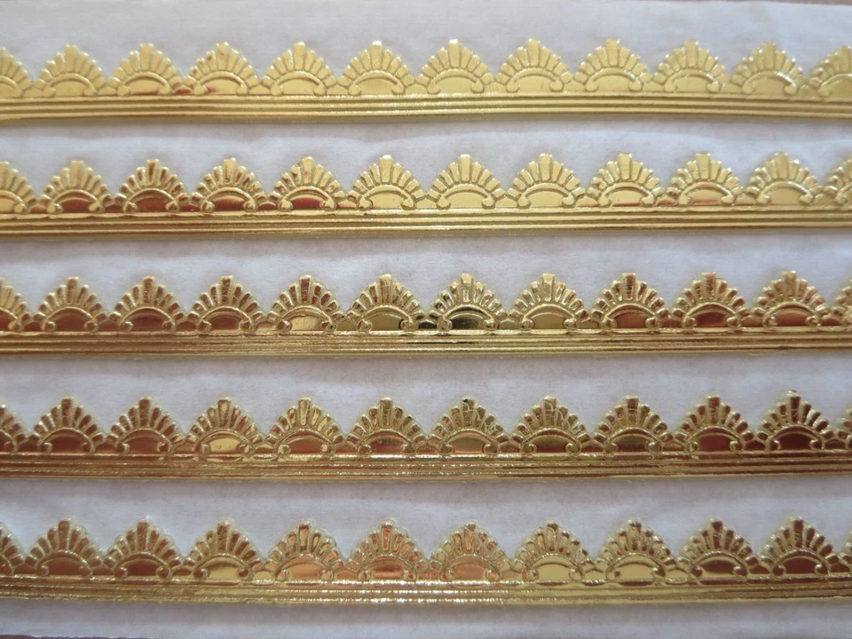 ZENGERLE Wachsornament, Wachskunst, Borte B05, gold, Kerze selbst gestalten