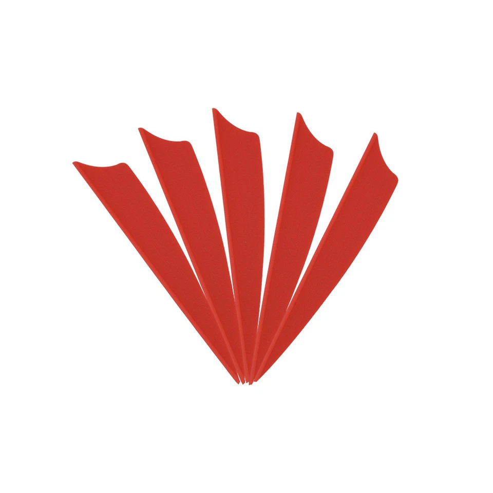 50pcs 3" Archery Arrow Vanes Rubber Fletching Fletches Feather DIY Bow Hunting - Image 4 of 4