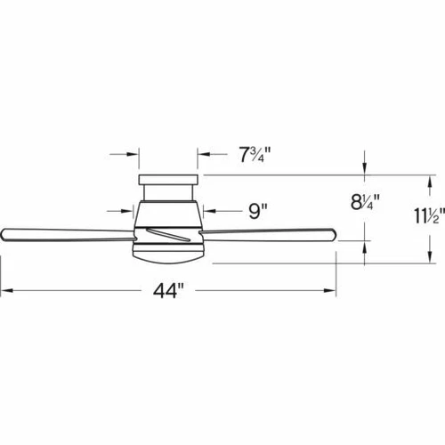 TREY 44" METALLIC MATTE BRONZE INDOOR CEILING FAN - Picture 4 of 4