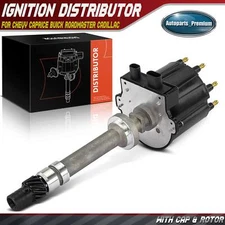 Ignition Distributor w/ Cap & Rotor for Chevy Caprice Buick Roadmaster Cadillac