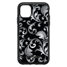OtterBox Symmetry for Apple iPhone Pick Model - Silver Black White Floral