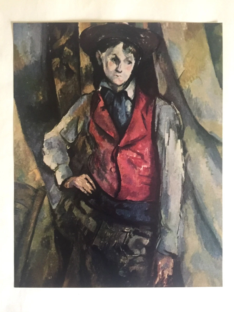 The Boy In The Red Vest Paul Cezanne