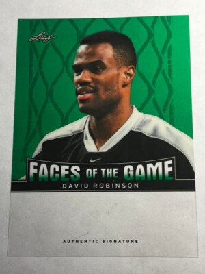 2012 Leaf Metal Green LAMINATE PROOF MISSING AUTO & #/10 FACES David Robinson