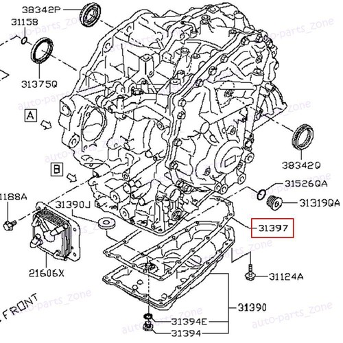 CVT AUTO TRANSMISSION FILTER KIT FOR 07-18 NISSAN ALTIMA JUKE NV200 ROGUE JF011E - Picture 12 of 15