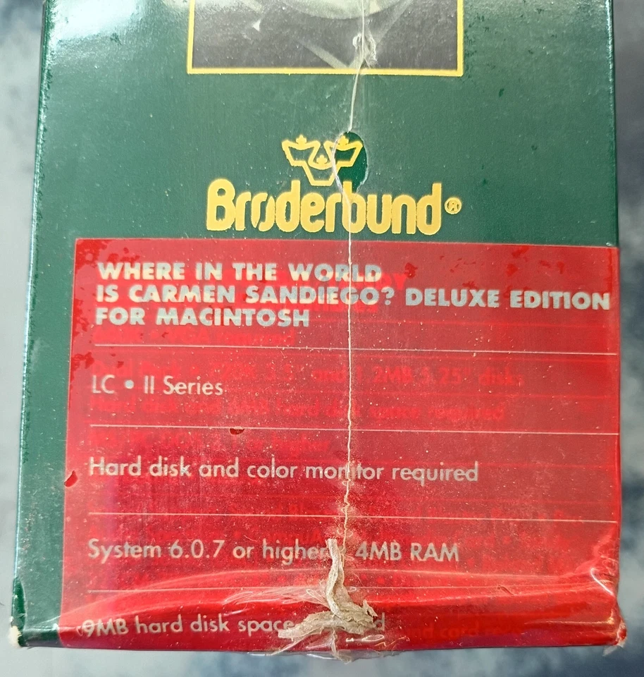 1993 WHERE IN THE WORLD IS CARMEN SANDIEGO DELUXE MAC!! 92 Almanac Rare SEALED - Image 3 of 4