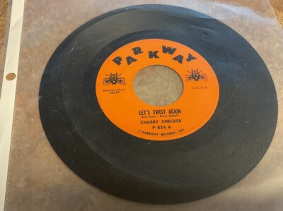 45 record Chubby Checker twist again and everything s gonna be all right