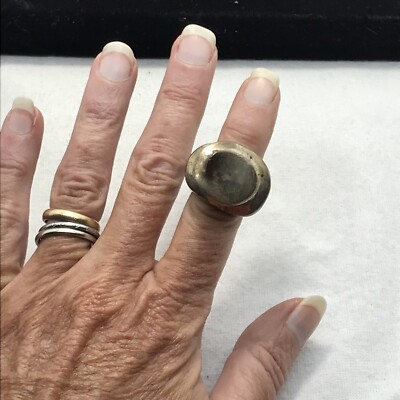 Vintage Mexico 925 Sterling SIlver Unique Swirl Design Ring