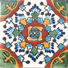 C032 Mexican Tile sample 4x4 inch, we combine shipping GET WHAT YOU NEED