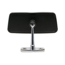 Classic Vintage Car Dash Mounted Interior Mirror Black Surround Chrome Classic Vintage Car Dash Mounted Interior Mirror Black Surround Chrome