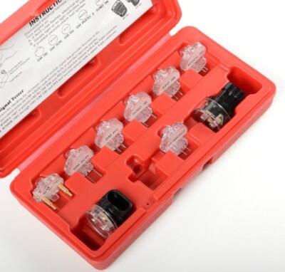 9 Pc Electronic Fuel Injection & Signal Noid Lite Tester Light Diagnostic Tools