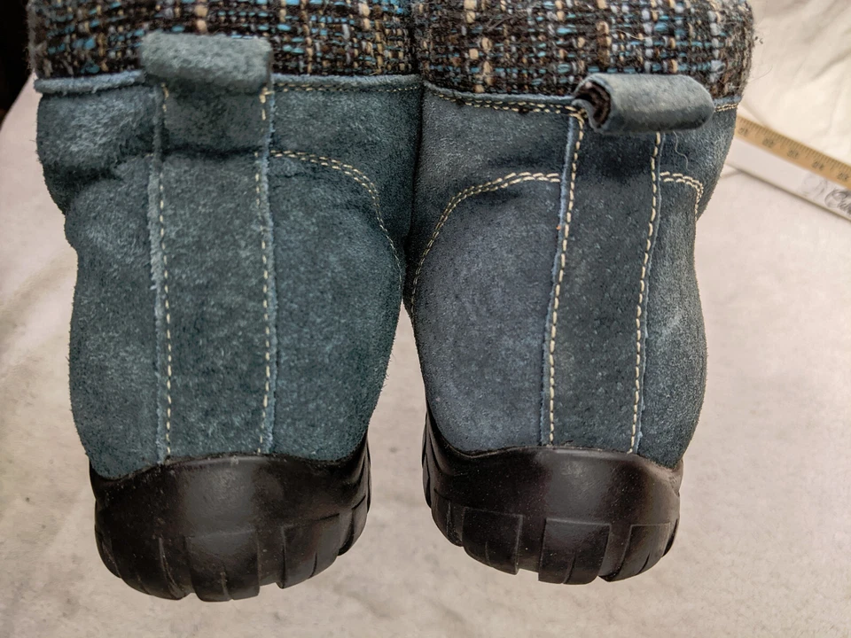 Botines Propet Delaney de gamuza con cremallera para mujer 9 M 41 azules cómodos para caminar Foto 3 de 4