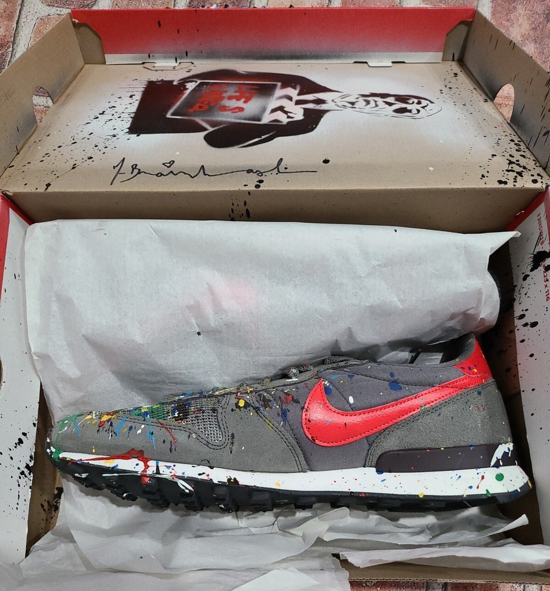 MR. BRAINWASH MBW SHOE SIZE 11 NIKE INTERNATIONALIST AUTOGRAPHED