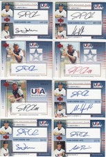 (15) 2005 2007 JP Arencibia UD Upper Deck USA DUAL ROOKIE AUTO Lot - Blue Jays