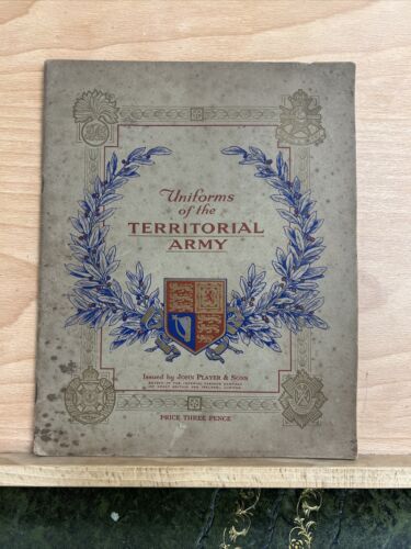 UNIFORMS OF THE TERRITORIAL ARMY. 1939 John Player Card Album, complete 50 cards - Picture 1 of 3
