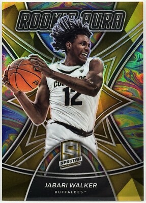 2022-23 Panini Chronicles Draft Picks Spectra Rookie Aura Gold /10 Jabari Walker