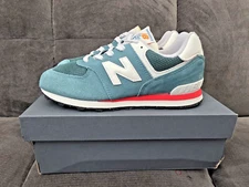 Kid's New Balance 574 Sneaker - Preschool - PC574VPG - Green/Red