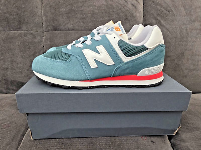 Kid's New Balance 574 Sneaker - Preschool - PC574VPG - Green/Red