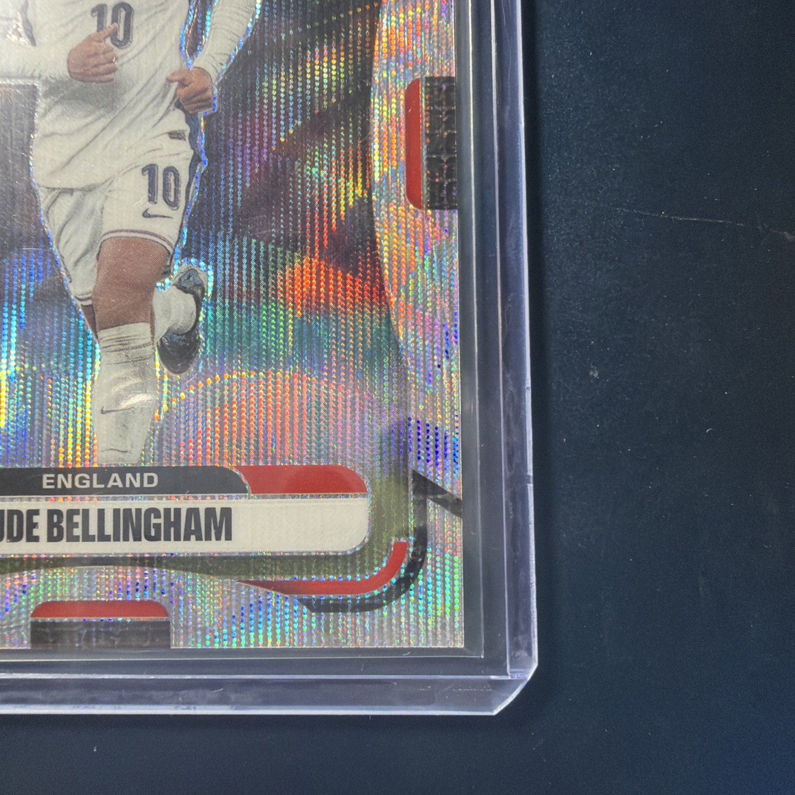 2026 Panini Prizm World Cup  - Jude Bellingham Silver Wave Prizm no. 114 view 6