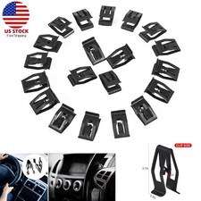 50pcs Car Front Console Dashboard Metal Retainer Rivet Fastener Clip Trim Parts