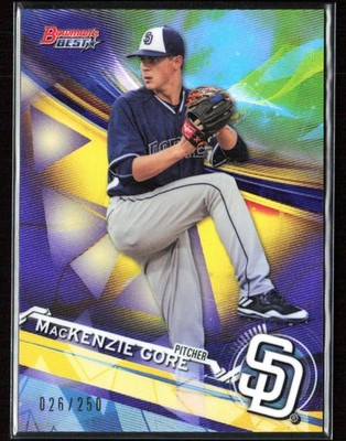 MacKenzie Gore 2017 Bowman's Best Top Prospects Purple Refractor /250 #TP-19 San