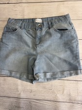 Place Shorts Girls 16 Denim Cuffed Casual Youth Jean Pockets Summer Lightweight