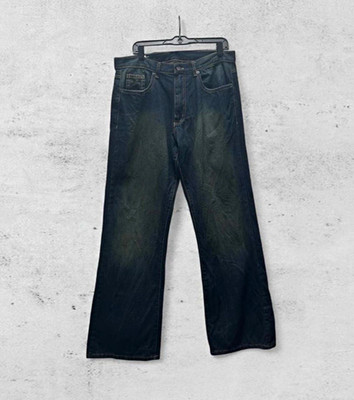 Company 81 Cambridge Relaxed Bootcut Cotton Denim Jeans Blue Dark Wash