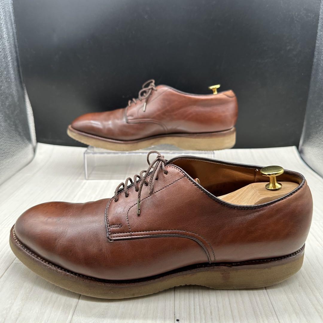Alden Shoes 93393 Modified Last Plain Toe Brown Leather Men