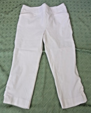 Chico's Perfect Stretch White Capri Pants Woman's Size 0 Excellent Condition