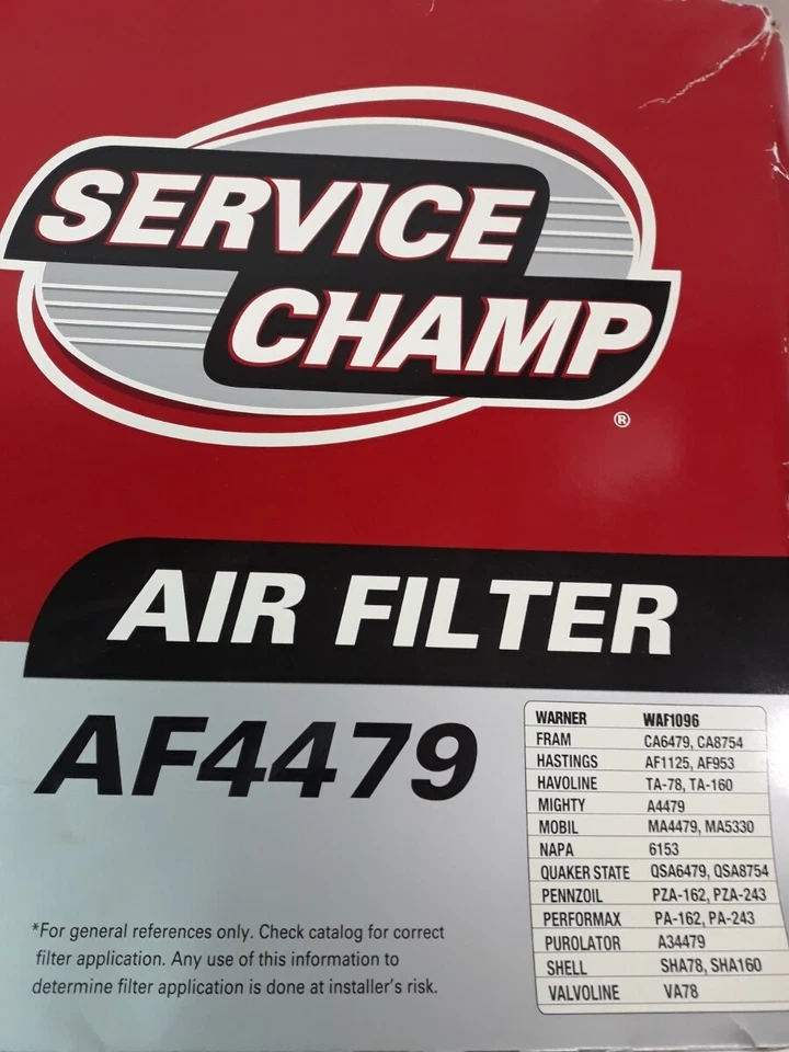 Filtro de aire Service Champ AF4479/WAF1096/CA6479/ CA8754 NUEVO Foto 3 de 4
