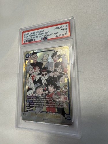 2025 DBS SECRET RARE-ALTERNATE ART #FB06-119 SON GOKU : CHILDHOOD PSA 9