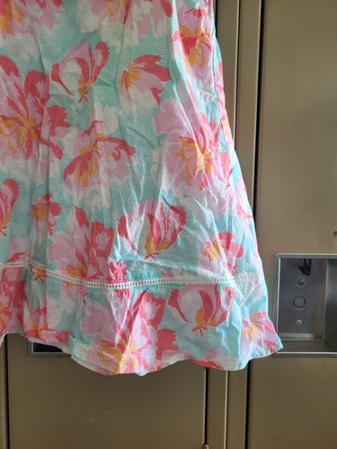 Maggie And Zoe Aqua und Rosa Blumen A-Linie Kleinkind Kleid Größe 4T - Bild 5 von 10