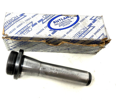 Criterion R-8 Bridgeport Shank 1-1/2-18 Thread Boring Adapter