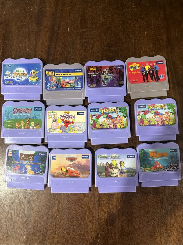 12 VTech V.Smile Learning System Game Cartridges UNTESTED
