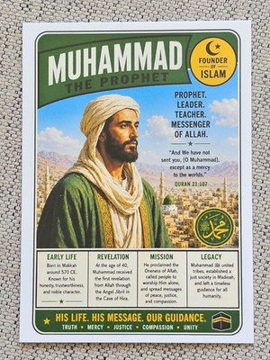 Prophet Muhammad Islam ACEO Art Trading Card World Religion History Collectible