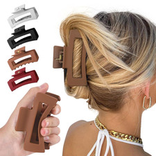 4Pcs 4.2" Cloud Claw Clips for Women Tpee-Silicone Large Hair Claws  Shatterpro