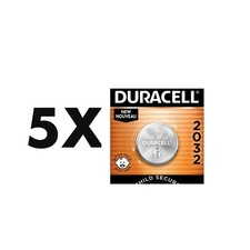 Duracell 2032 CR2032 DL2032 CR Lithium Button Cell Battery 5 Pack Exp. Jan 2034