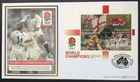 GB Benham 2003 Rugby World Champions M/Sheet on First Day Cover, Rugby S/H/S