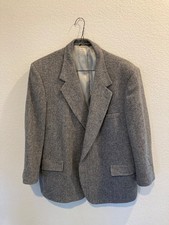 Camden Grey Wool Blazer Vintage Schwartz Inc Made in USA Large/XL