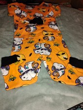 Halloween Peanuts Kids Pajama Shirt Pants Set 2t